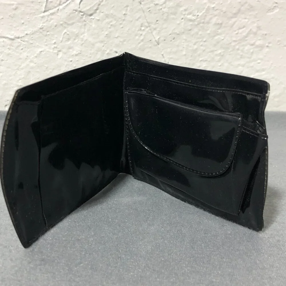 Mighty Morphin Power Rangers Black Bifold Wallet  Vinyl 1993 Saban Vintage MMPR